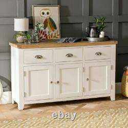 Cheshire Cream Painted Large 3 Drawer 3 Door Sideboard -EX-DISPLAY-WW37-F257