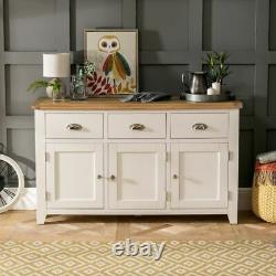 Cheshire Cream Painted Large 3 Drawer 3 Door Sideboard -EX-DISPLAY-WW37-F257