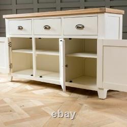 Cheshire Cream Painted Large 3 Drawer 3 Door Sideboard -EX-DISPLAY-WW37-F257