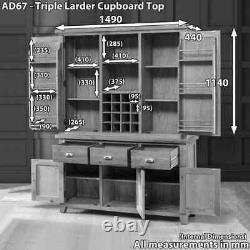 Cheshire Oak Large Triple Larder Cupboard SLIGHT SECONDS AD37 -AD67- F879