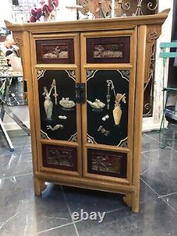 Chinese Hand Large Side Table Cupboard