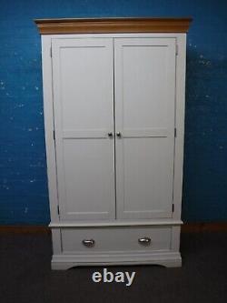 Chunky / Solid Wood / 2door / 1dovetailed Drawer Large Wardrobe -visit Warehouse