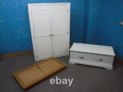 Chunky / Solid Wood / 2door / 1dovetailed Drawer Large Wardrobe -visit Warehouse