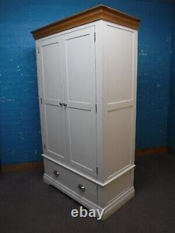 Chunky / Solid Wood / 2door / 1dovetailed Drawer Large Wardrobe -visit Warehouse