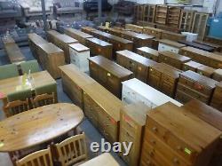 Chunky / Solid Wood / 2door / 1dovetailed Drawer Large Wardrobe -visit Warehouse