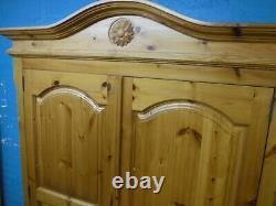 Chunky / Solid Wood / 2door / 2dovetailed Drawer Large Wardrobe -visit Warehouse