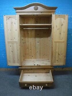 Chunky / Solid Wood / Large / 2door 1dovetailed Drawer Wardrobe -visit Warehouse