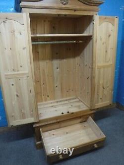 Chunky / Solid Wood / Large / 2door 1dovetailed Drawer Wardrobe -visit Warehouse