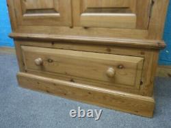 Chunky / Solid Wood / Large / 2door 1dovetailed Drawer Wardrobe -visit Warehouse