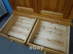 Chunky / Solid Wood / Large / 2door 4dovetailed Drawer Wardrobe -visit Warehouse