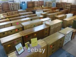 Chunky / Solid Wood / Large / 2door 4dovetailed Drawer Wardrobe -visit Warehouse