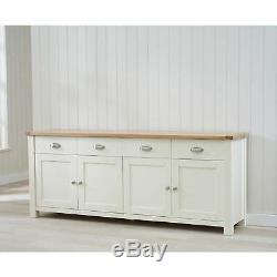 Colman Cream Painted Furniture Extra Large Four Door Four Drawer Sideboard