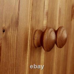 Copenhagen 3 Door 4 Drawer Wardrobe In Pine Large Wooden Bedroom Wardrobes Wood