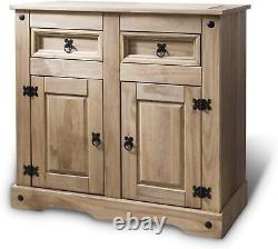 Corona Mexican Pine Large Sideboard 2 Drawers & 2 Doors