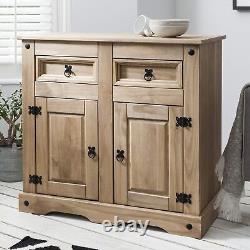 Corona Mexican Pine Large Sideboard 2 Drawers & 2 Doors