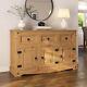 Corona Sideboard 3 Door 3 Drawer Large Waxed Mexican Pine (40D x 125W x 76H)