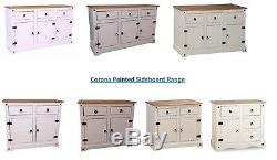 Corona Sideboard Large Small Cabinet Cupboard Cream White Grey 1 2 3 Door Drawer