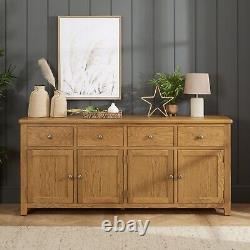 Cotswold Rustic Smoked Oak Extra Large Sideboard SLIGHT SECONDS-RC67-F957