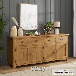 Cotswold Rustic Smoked Oak Extra Large Sideboard SLIGHT SECONDS-RC67-F957