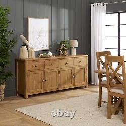 Cotswold Rustic Smoked Oak Extra Large Sideboard SLIGHT SECONDS-RC67-F957