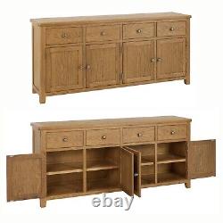 Cotswold Rustic Smoked Oak Extra Large Sideboard SLIGHT SECONDS-RC67-F957