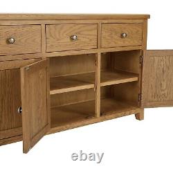 Cotswold Rustic Smoked Oak Extra Large Sideboard SLIGHT SECONDS-RC67-F957