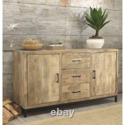 Cove Reclaimed Wood Furniture Large Storage Sideboard With Doors and Drawers