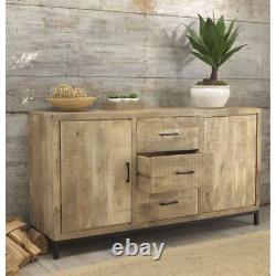 Cove Reclaimed Wood Furniture Large Storage Sideboard With Doors and Drawers