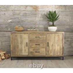 Cove Reclaimed Wood Furniture Large Storage Sideboard With Doors and Drawers