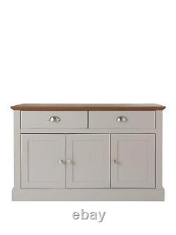 Crawford Large Sideboard Grey & Dark Oak Stylish and Functional Storage