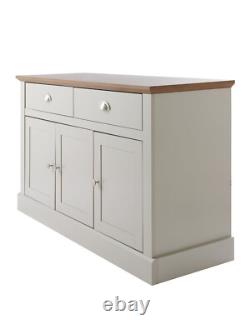 Crawford Large Sideboard Grey & Dark Oak Stylish and Functional Storage