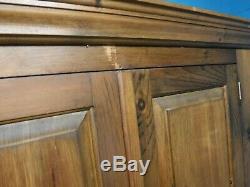 DOVETAILED CHUNKY LARGE SOLID WOOD 2DOOR 1DRAWER WARDROBE H195 x W107cm SEE SHOP