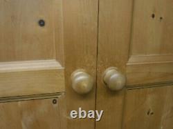 DOVETAILED CHUNKY LARGE SOLID WOOD 2DOOR 3DRAWER WARDROBE H206 W96cm- SEE SHOP