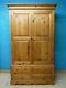 DOVETAILED LARGE CHUNKY SOLID WOOD 2DOOR 4DRAWER WARDROBE 211x124cm- more listed