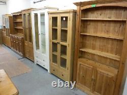 DOVETAILED LARGE CHUNKY SOLID WOOD 2DOOR 5DRAWER WARDROBE H220 W145cm -see shop