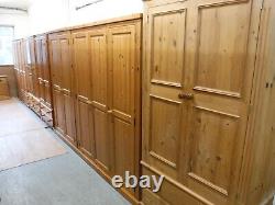 DOVETAILED LARGE CHUNKY WIDE SOLID WOOD 2DOOR 2DRAWER WARDROBE -see shop