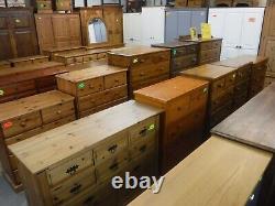 DOVETAILED LARGE CHUNKY WIDE SOLID WOOD 2DOOR 2DRAWER WARDROBE -see shop