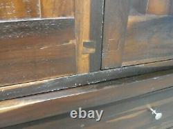 DOVETAILED LARGE SOLID OAK DOUBLE 2DOOR 2DRAWER WARDROBE H201 W110cm see shop