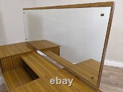 DRESSING TABLE 2 Shelves 1 Cupboard 1 Drawer Large Mirror Cabinet Mid Century