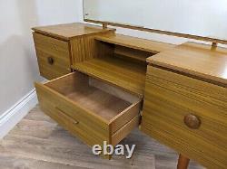 DRESSING TABLE 2 Shelves 1 Cupboard 1 Drawer Large Mirror Cabinet Mid Century