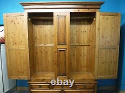 DUCAL CHATUEAU DOVETAILED LARGE SOLID WOOD 2DOOR 5DRAWER WARDROBE see our shop