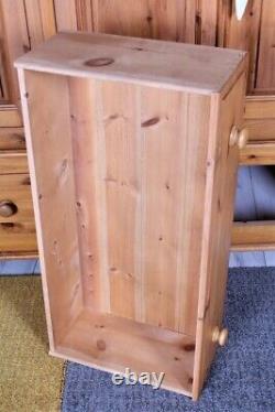 Delivery Options Large Antique Style Pine Wardrobe 4 Doors 2 Drawers Bun Feet