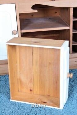 Delivery Options Large Pine Farmhouse Welsh Dresser Waxed Finish Wine Rack