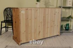 Delivery Options Large Secondhand Pine Sideboard Waxed Solid Thick Pine Waxed