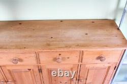 Delivery Options Large Solid Pine Sideboard 4 Drawers Waxed Finish Rustic