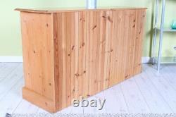 Delivery Options Large Solid Pine Sideboard 4 Drawers Waxed Finish Rustic