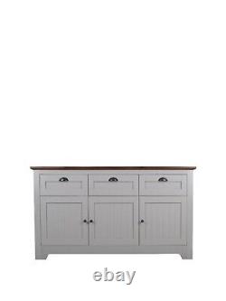 Devon Large Sideboard Grey & Walnut Effect Functional and Stylish Storage Unit