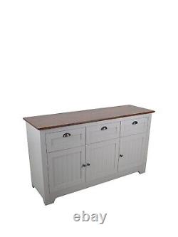 Devon Large Sideboard Grey & Walnut Effect Functional and Stylish Storage Unit