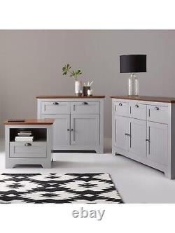 Devon Large Sideboard Grey & Walnut Effect Functional and Stylish Storage Unit