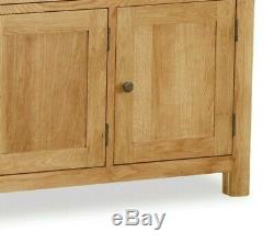 Dolcea Original Oak Large Sideboard / 3 Door 3 Drawer Wide Cupboard / Cabinet